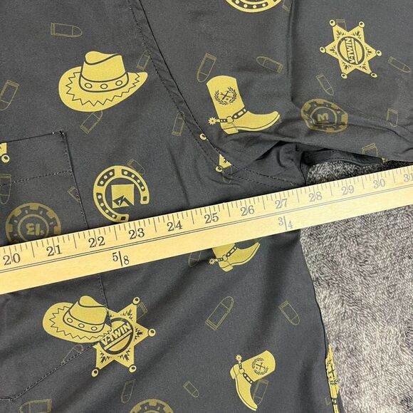 Dixxon Flannel Co 1876 Western Button Up Short Sleeve Black Men's 3XL NWT - Picture 5 of 9